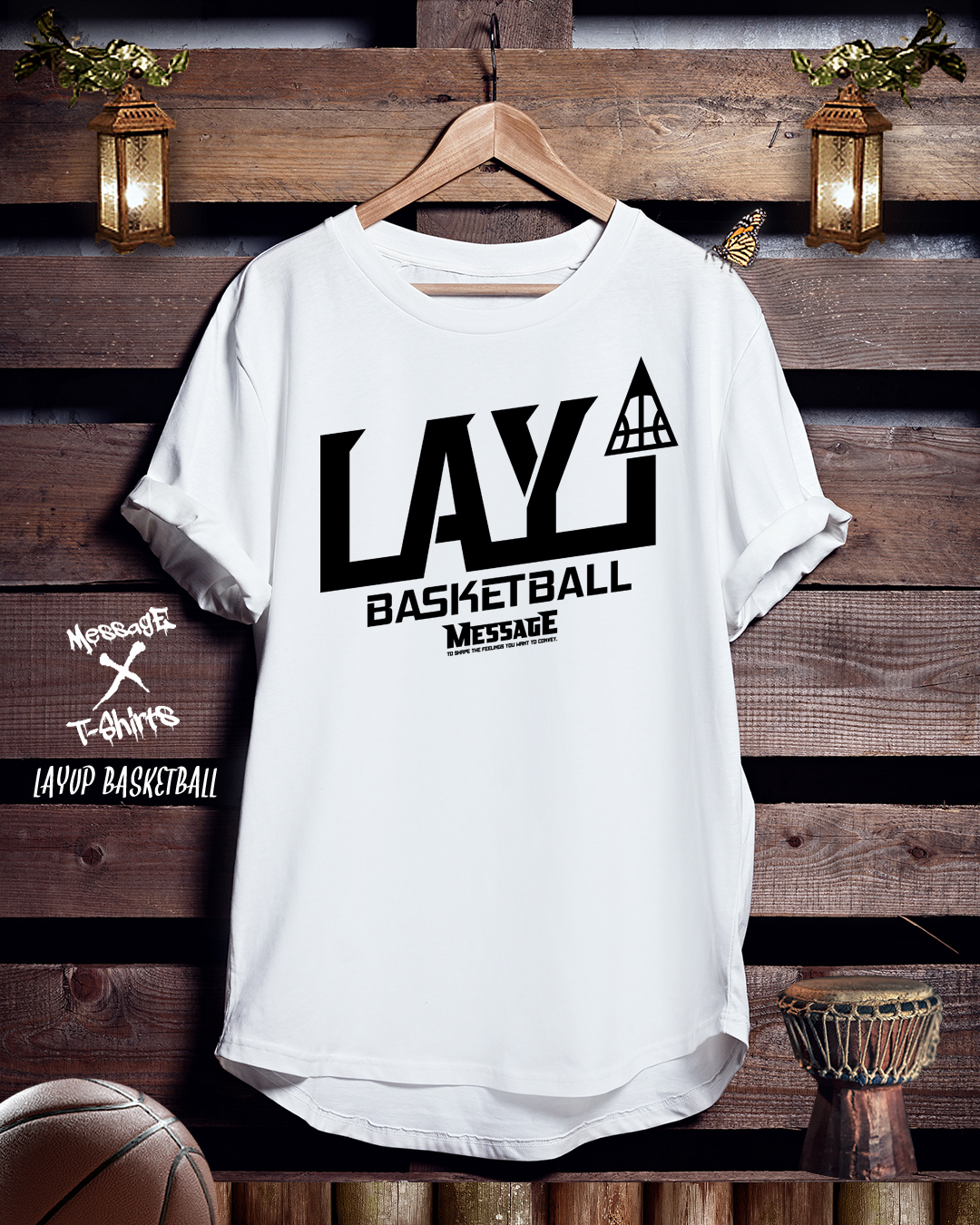 バスケットボールTシャツ「LAYUP BASKETBALL」