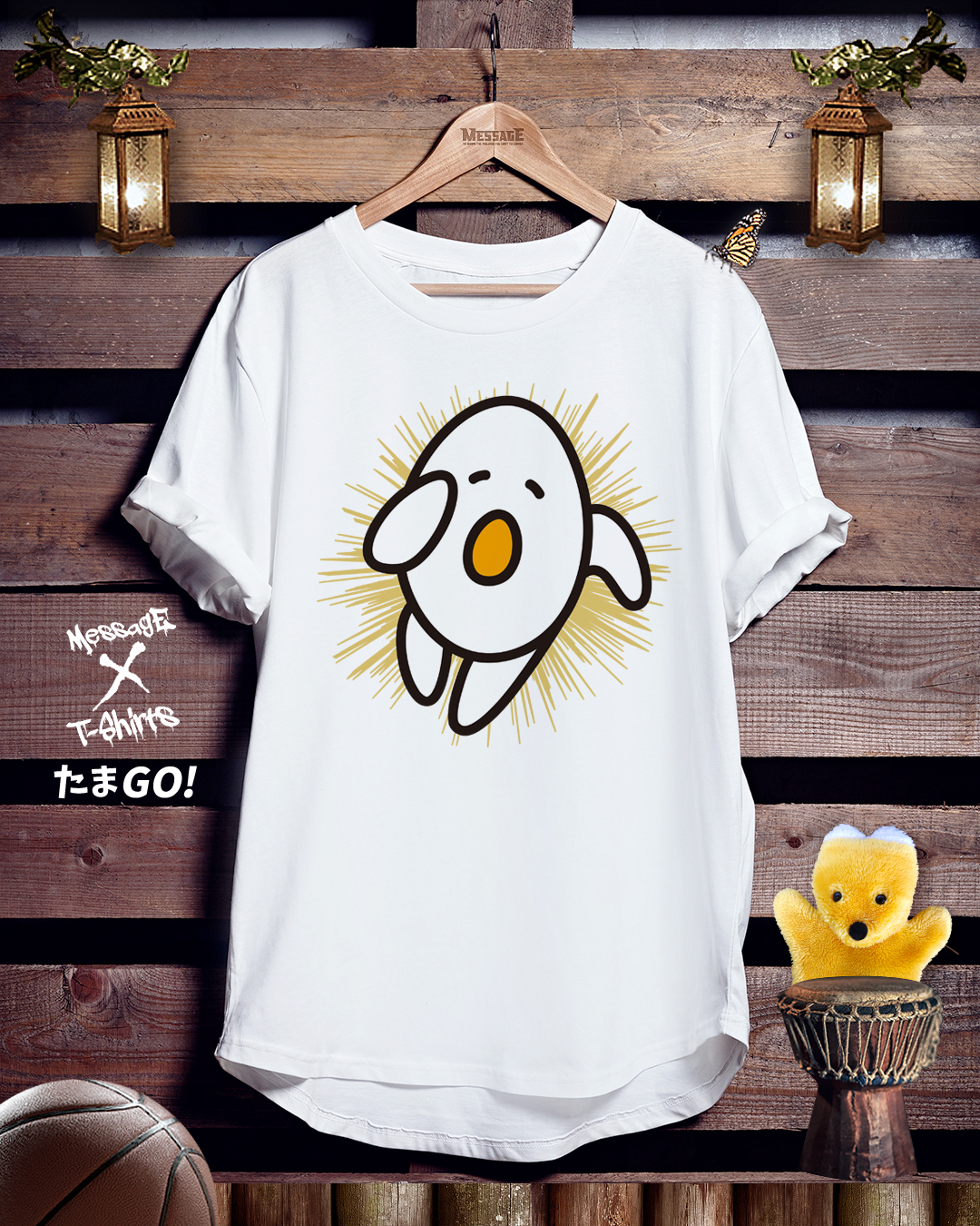 おもしろフードTシャツ「たまGO!」