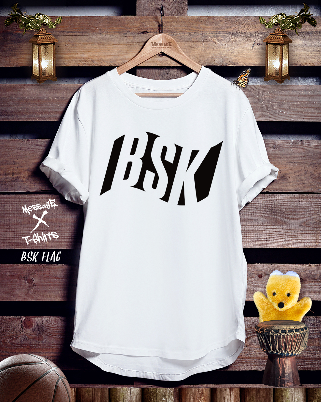 バスケットボールTシャツ「BSK FLAG」
