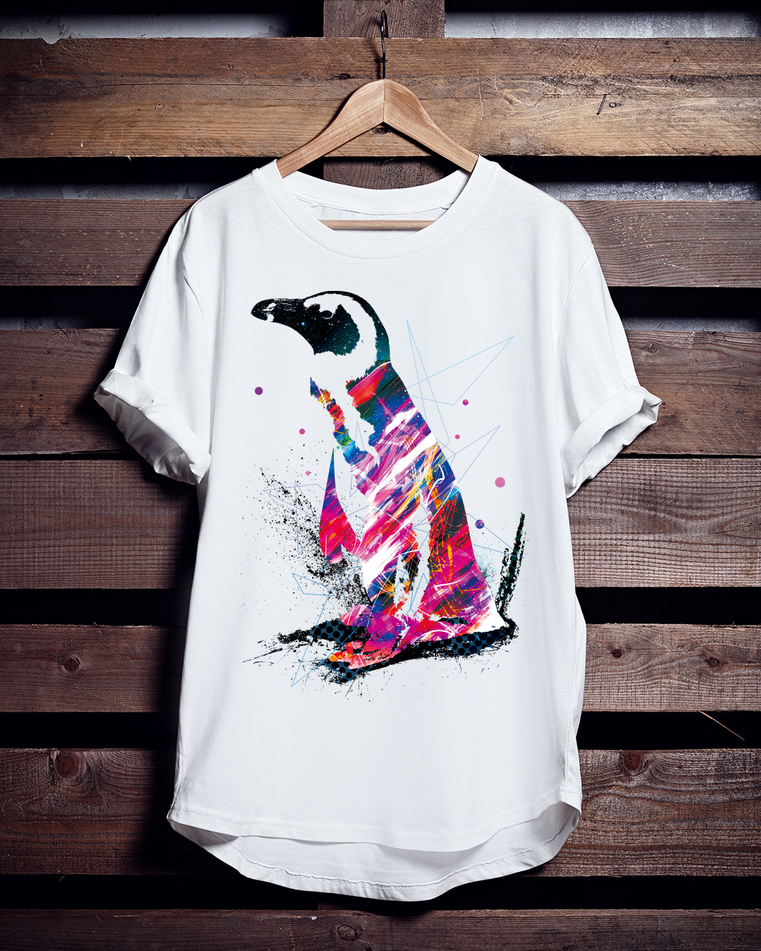 ペンギンTシャツ「Punk Penguin」