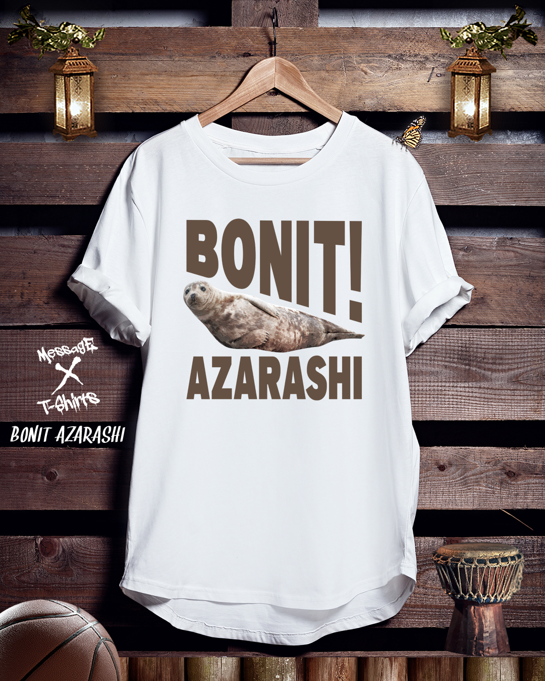 アニマルあざらしTシャツ「BONIT AZARASHI」