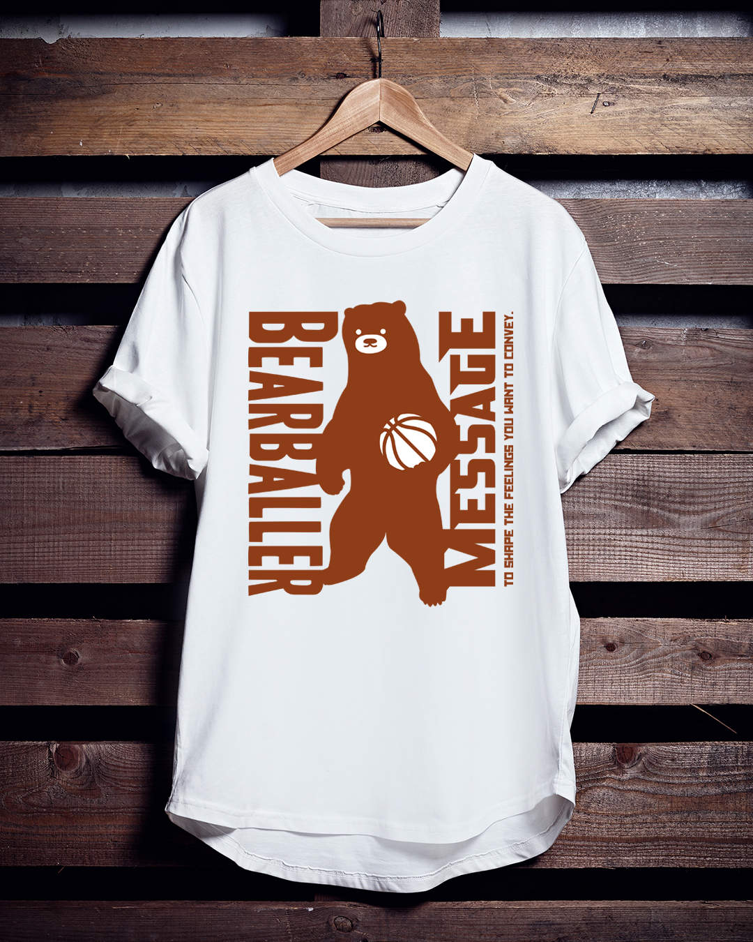 バスケTシャツ「BEAR BALLER」