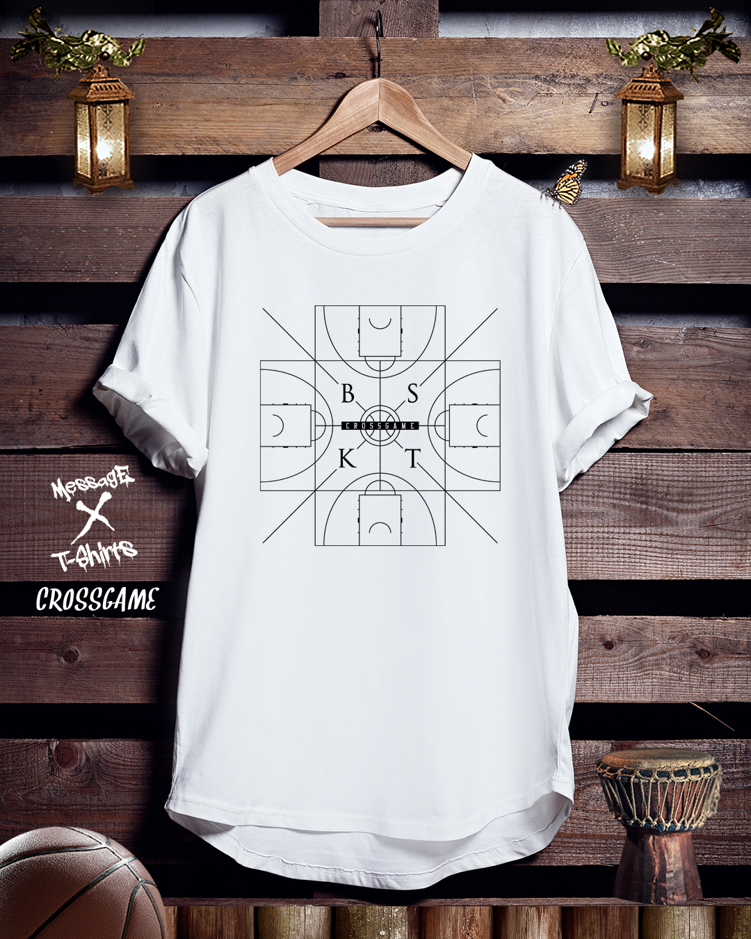 バスケットボールTシャツ「CROSSGAME」