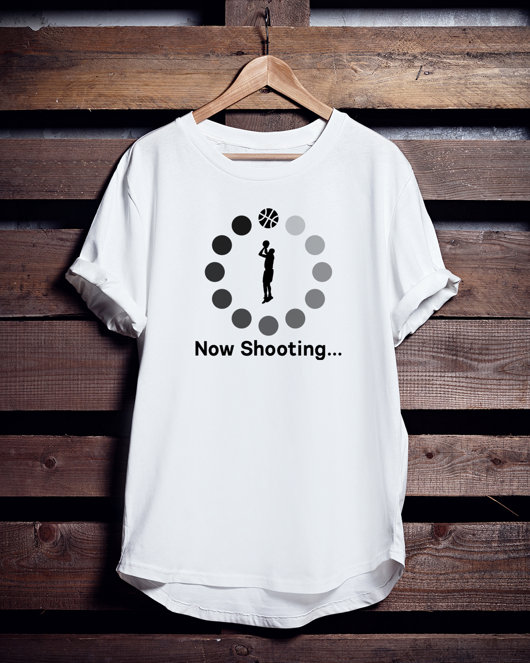 バスケTシャツ「Now Shooting…」