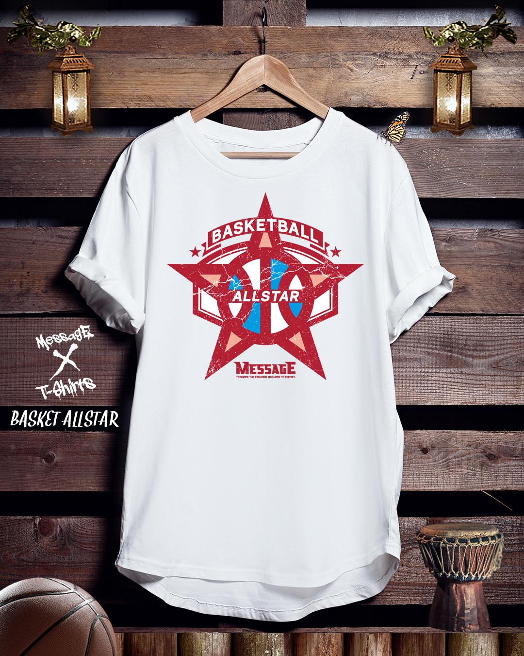 バスケットボールTシャツ「BASKET ALLSTAR」