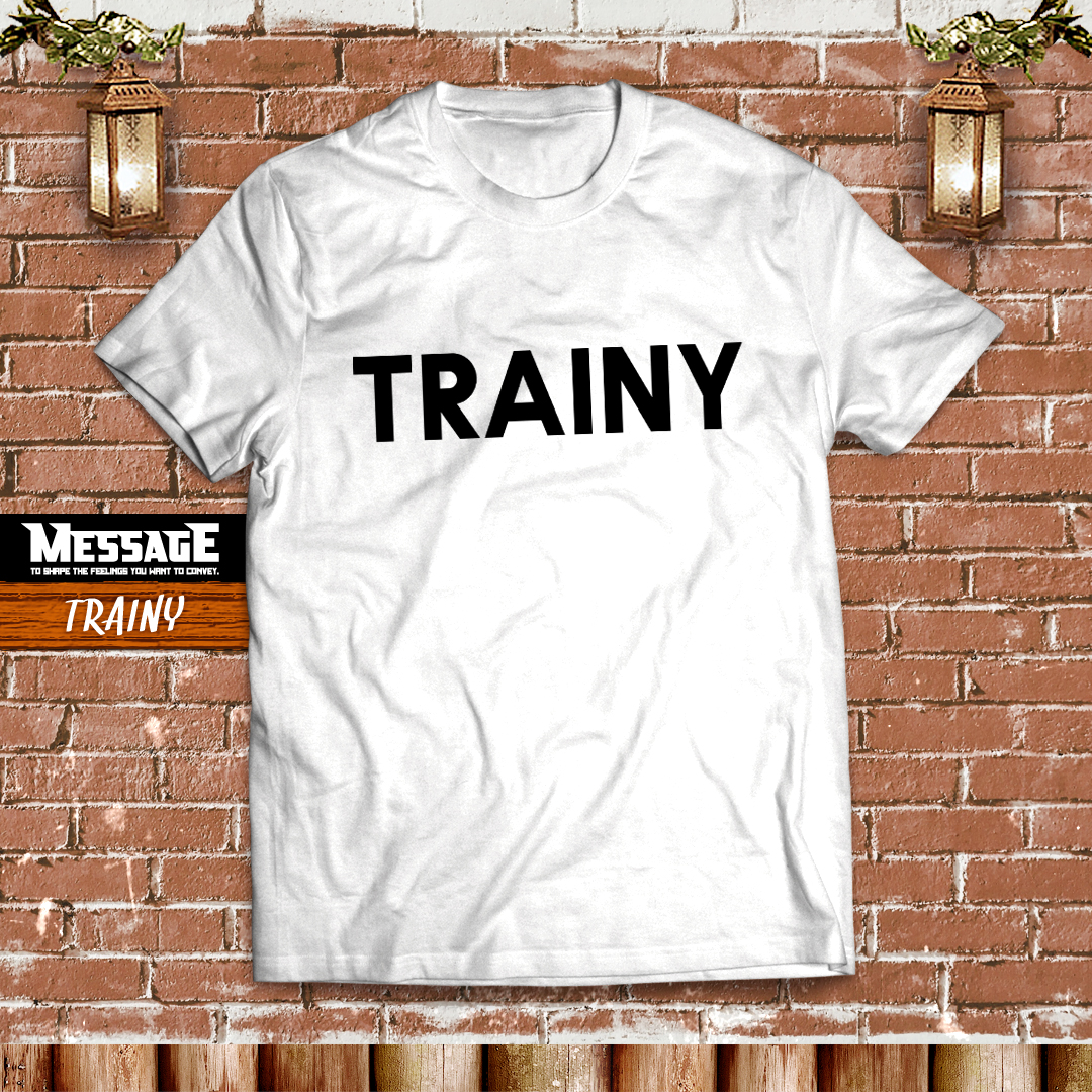 筋トレワークアウトTシャツ「TRAINY」