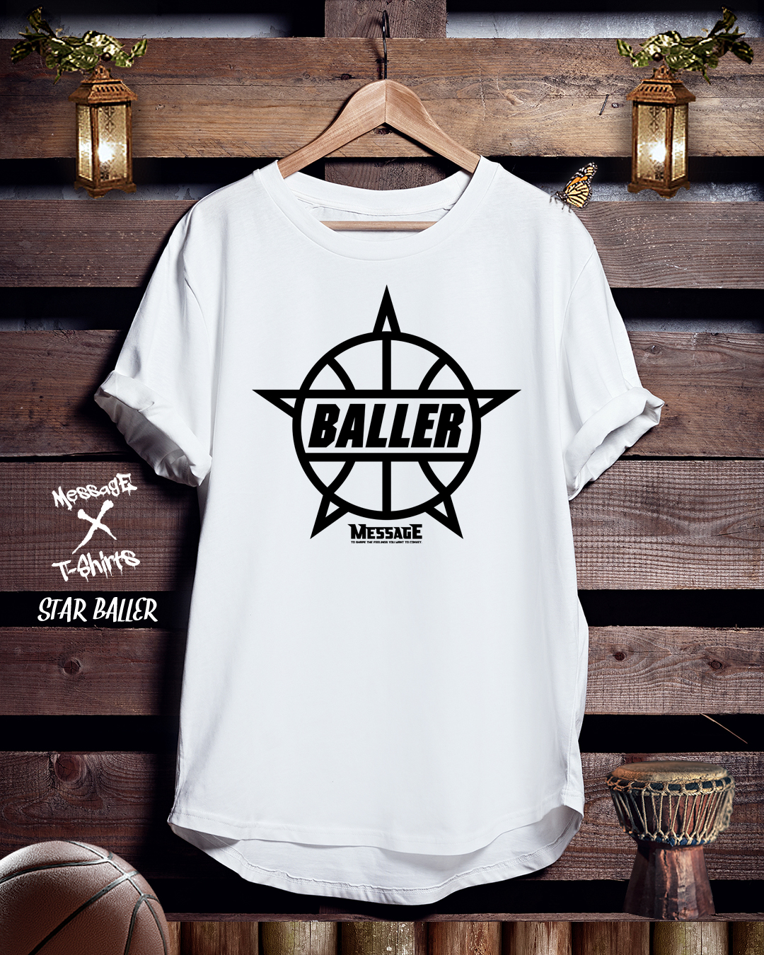 バスケットボールTシャツ「STAR BALLER」