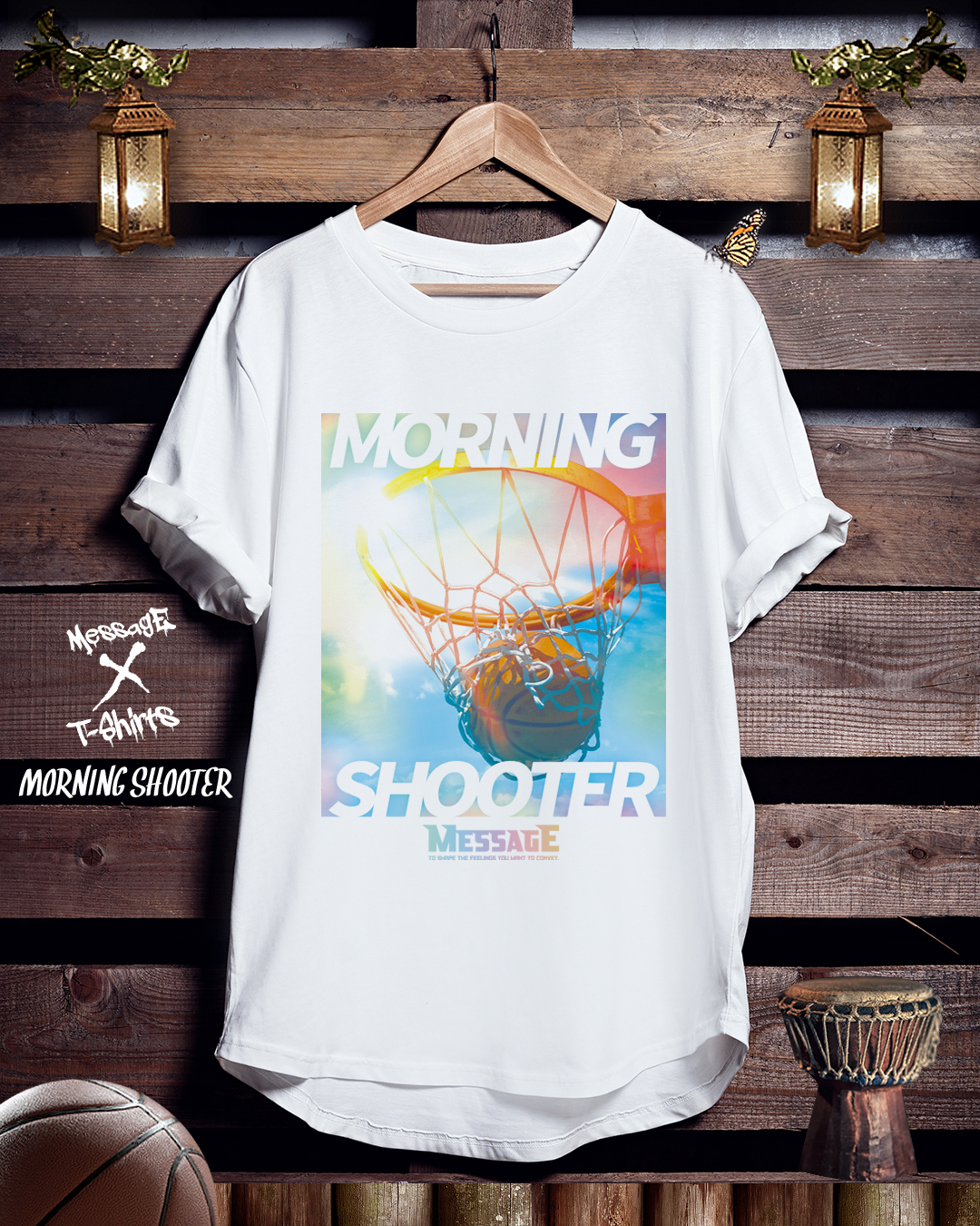 バスケットボールTシャツ「MORNING SHOOTER」
