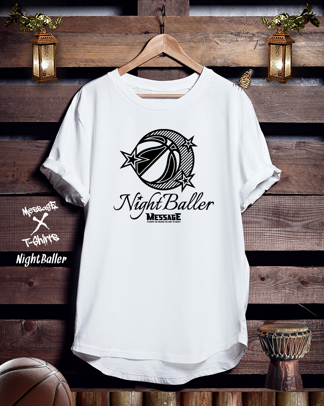 バスケットボールTシャツ「NightBaller」