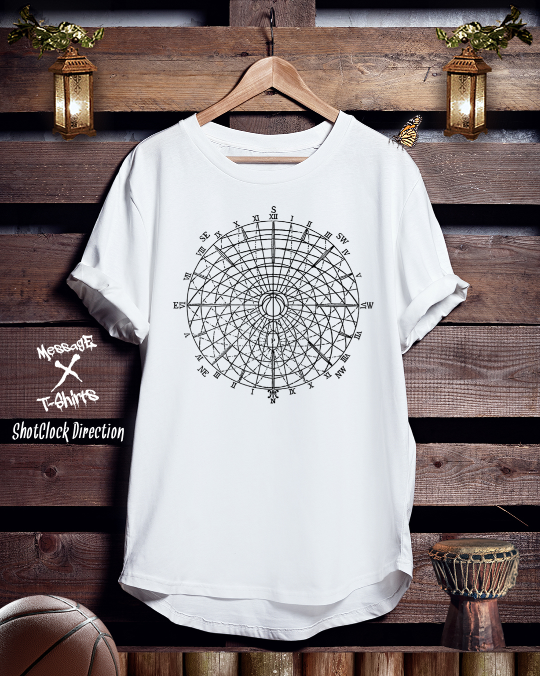 バスケットボールTシャツ「ShotClock Direction」