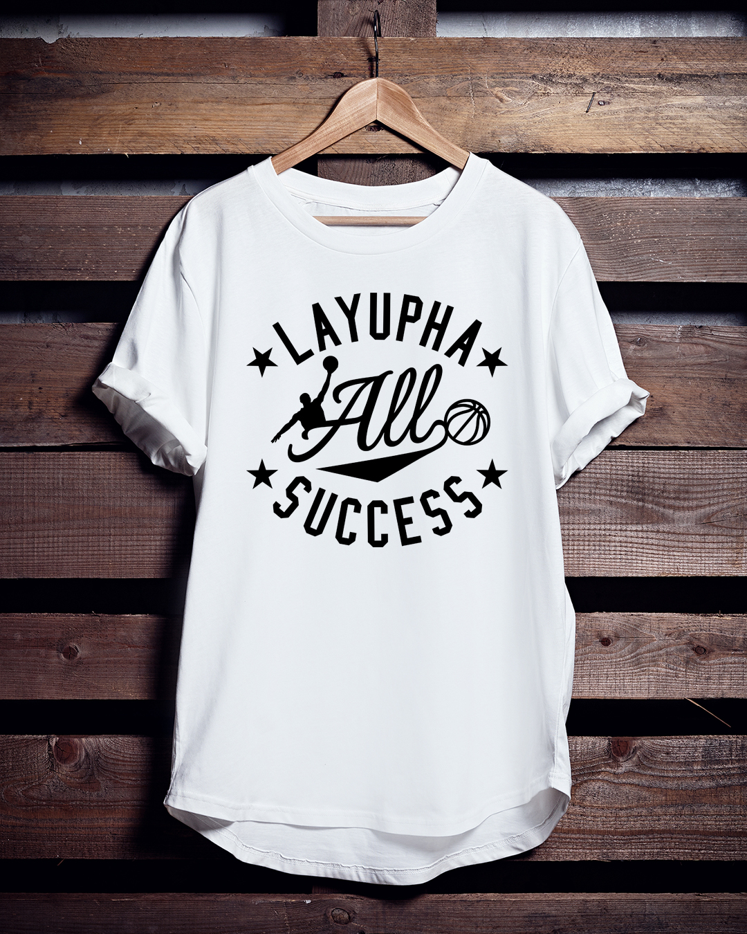 バスケTシャツ「LAYUPHA  ALL SUCCESS」