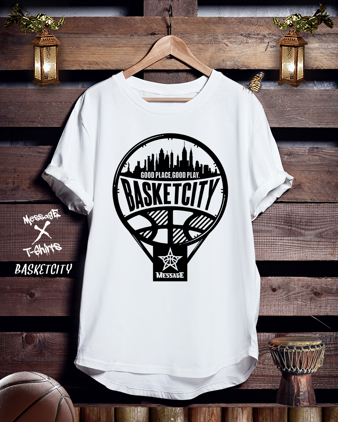 バスケットボールTシャツ「BASKETCITY」