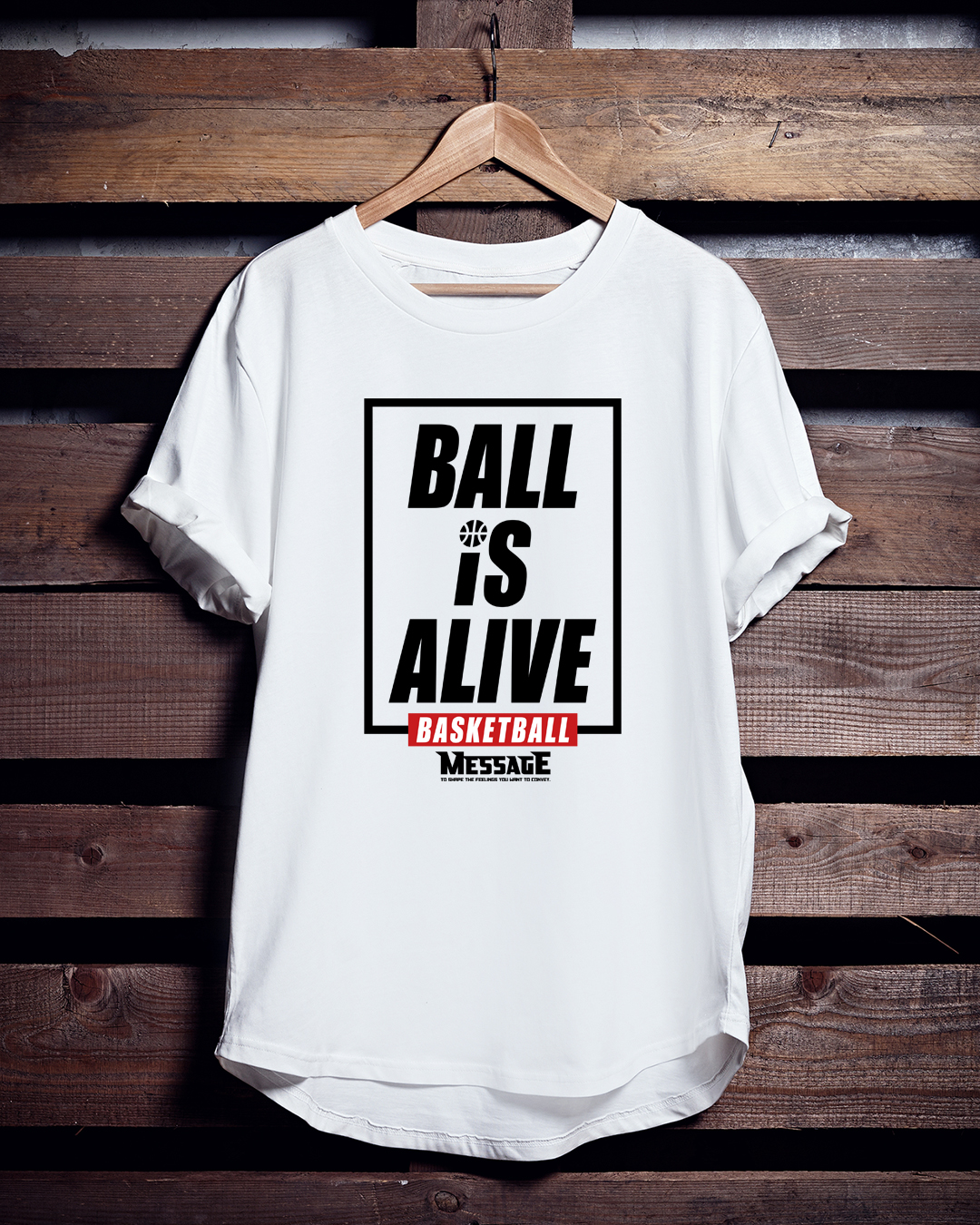 バスケTシャツ「BALL IS ALIVE」
