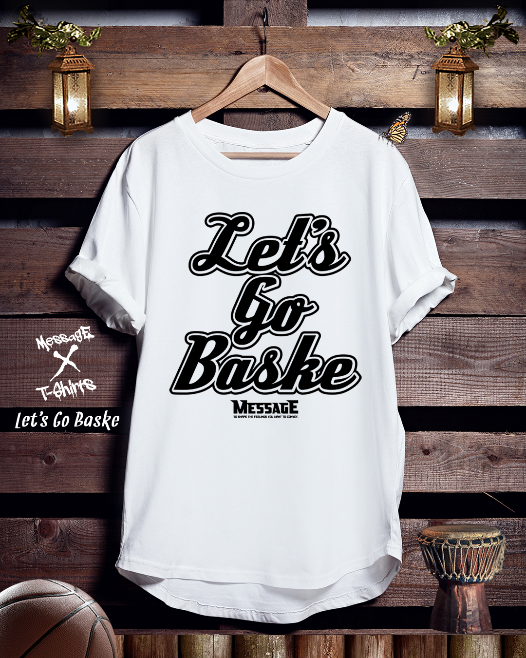 バスケットボールTシャツ「Let's Go Baske」
