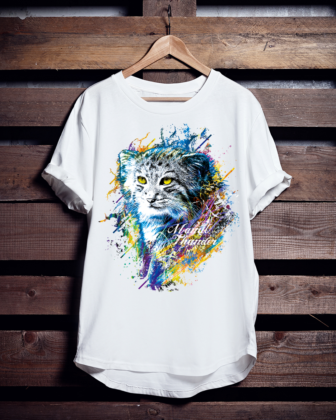 アニマルTシャツ「Manul Thunder」