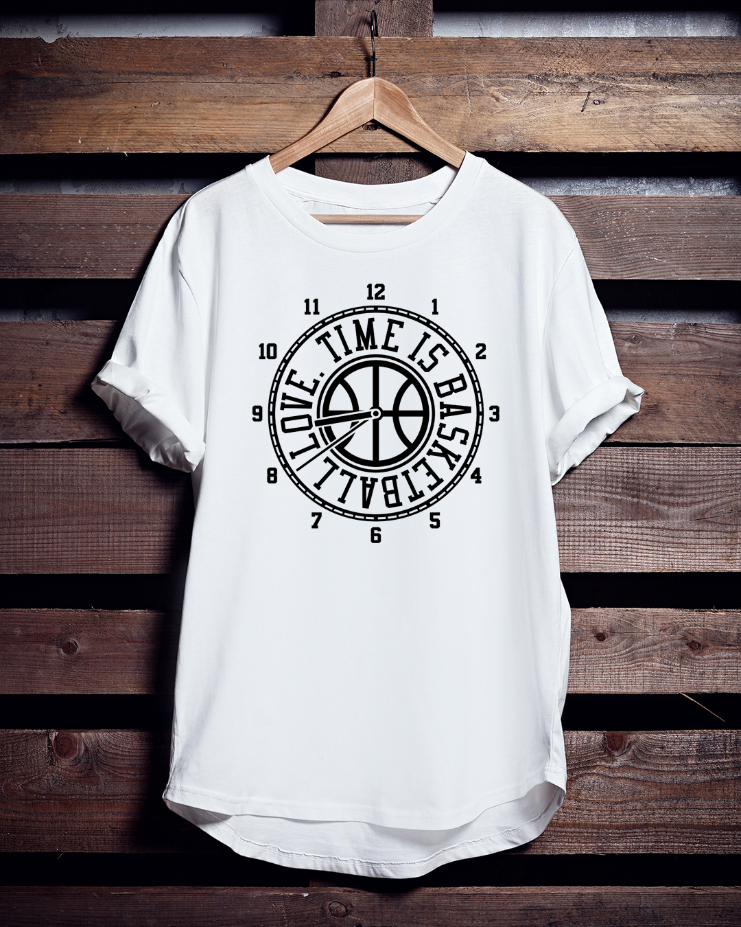 バスケTシャツ「Baske Clock」