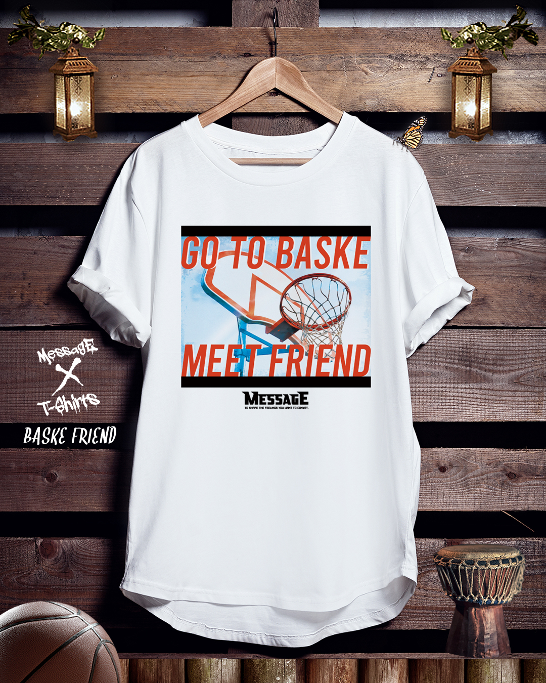 バスケットボールTシャツ「BAKSE FRIEND」