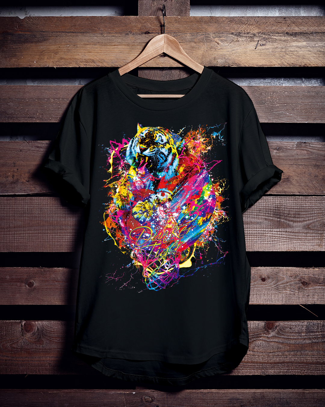 バスケTシャツ「Dunker Tiger -MeteorSparkle-」