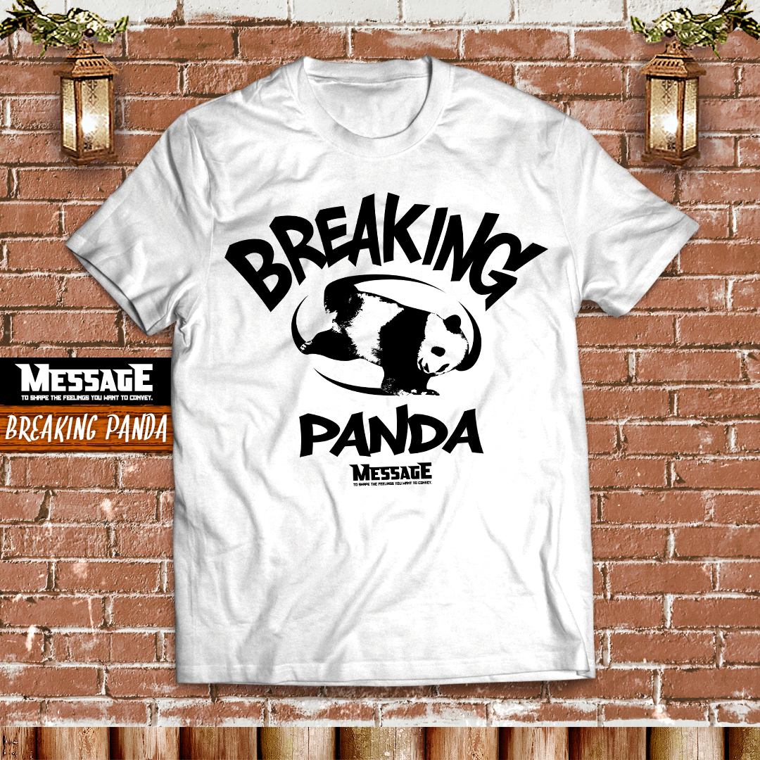 動物パンダンスTシャツ「BREAKING PANDA」
