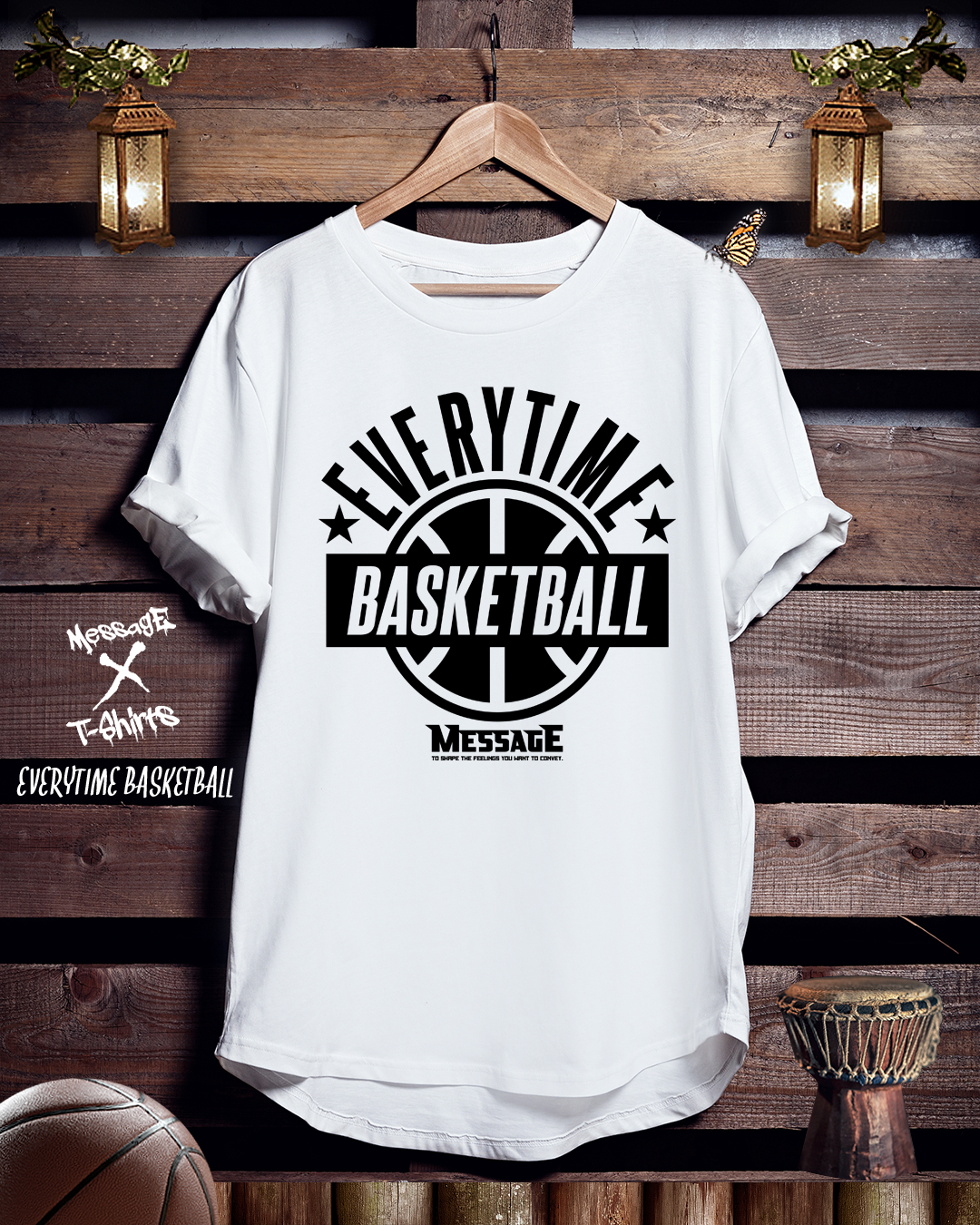 バスケットボールTシャツ「EVERYTIME BASKETBALL」