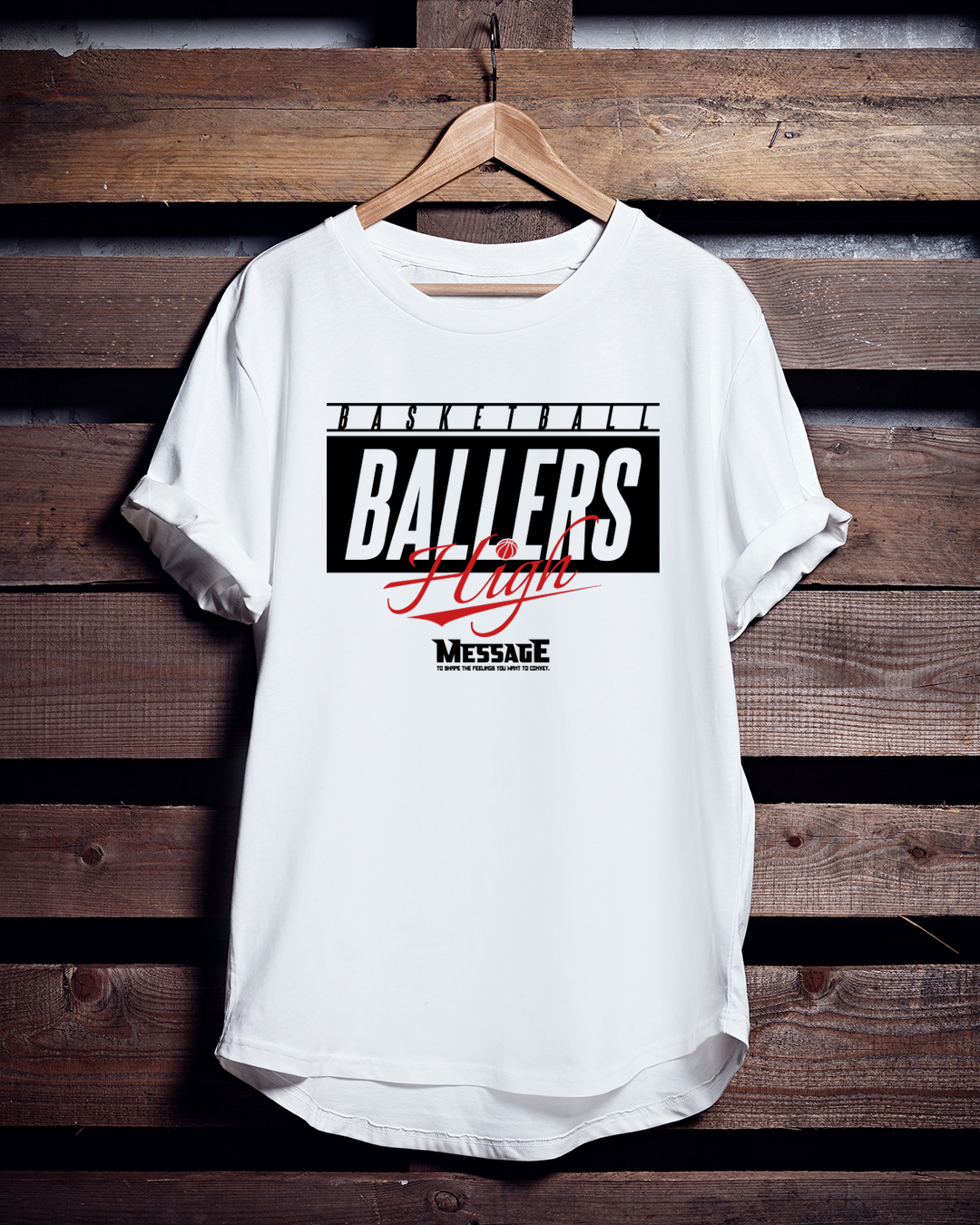 バスケTシャツ「BALLERS HIGH」