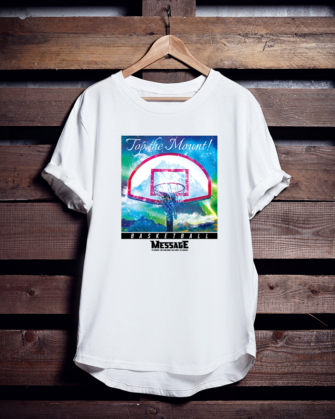 バスケTシャツ「Mountain BasketCourt」
