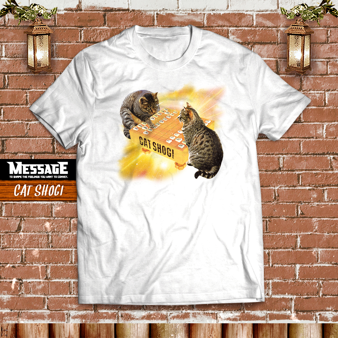 おもしろねこTシャツ「CAT SHOGI」