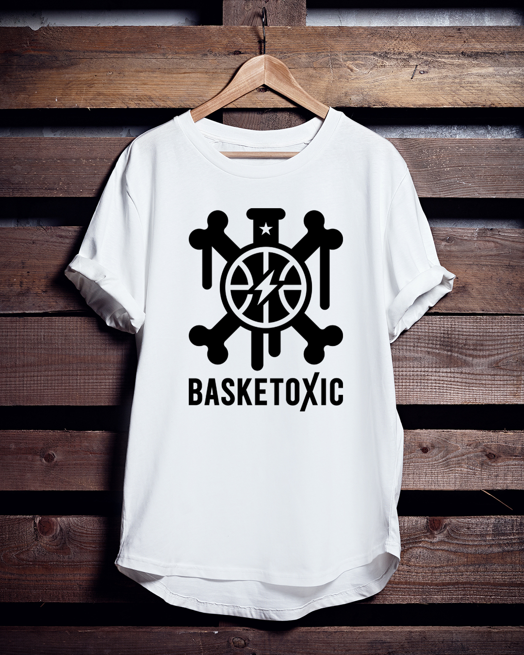 バスケTシャツ「BASKETOXIC」