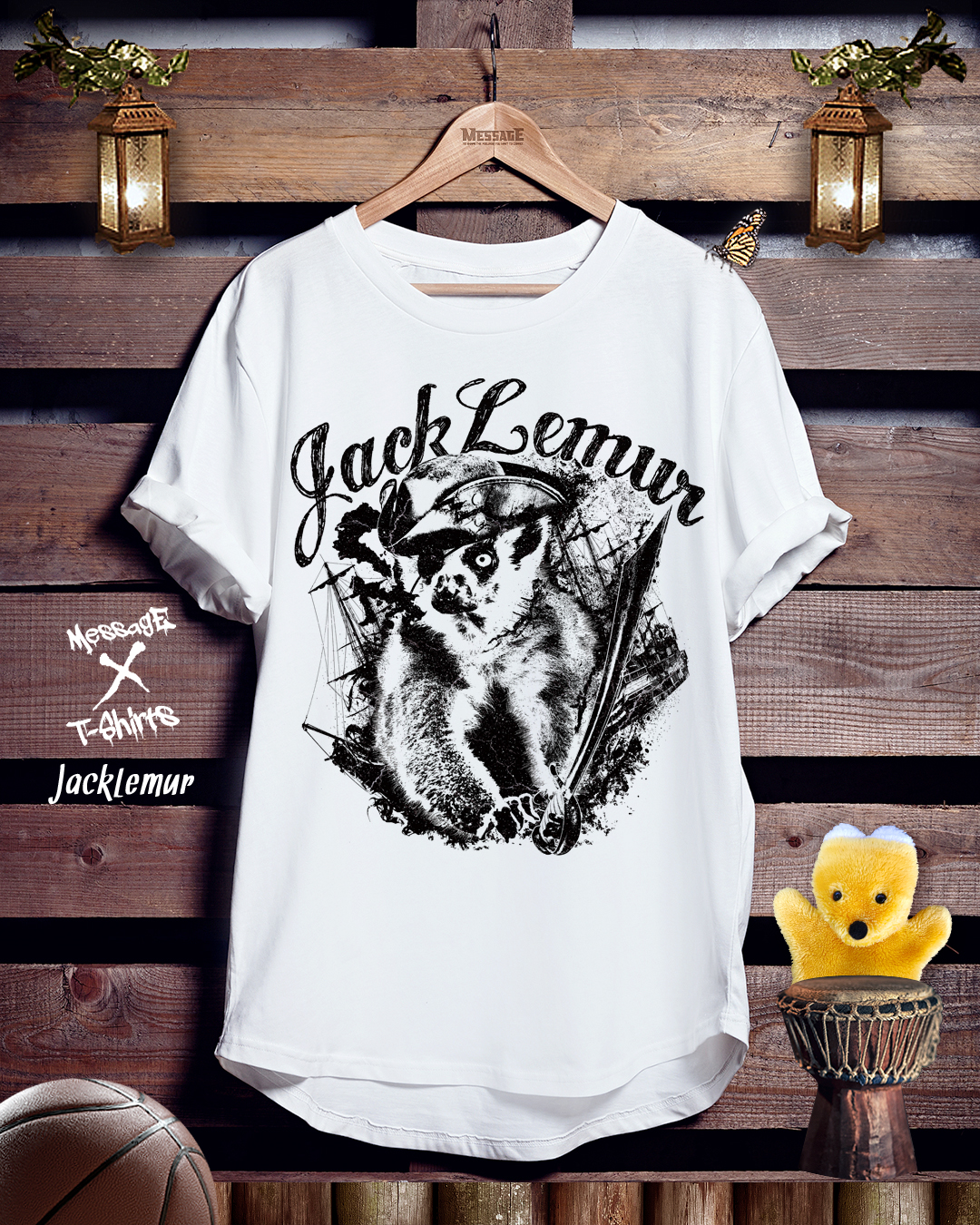キツネザルTシャツ「JackLemur」