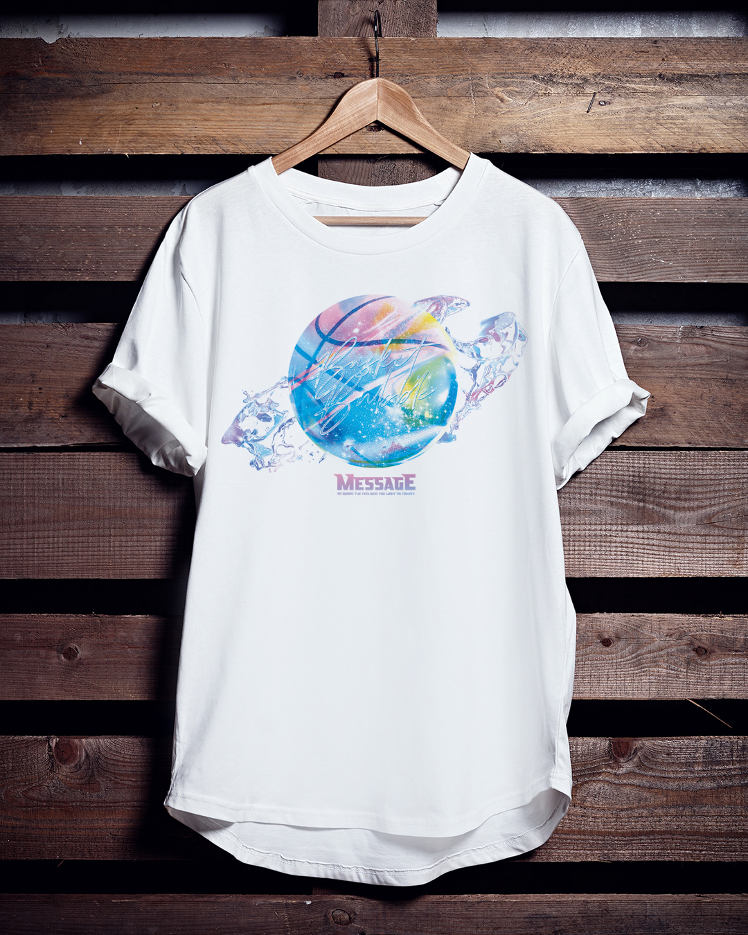 バスケTシャツ「Basket Bubble」