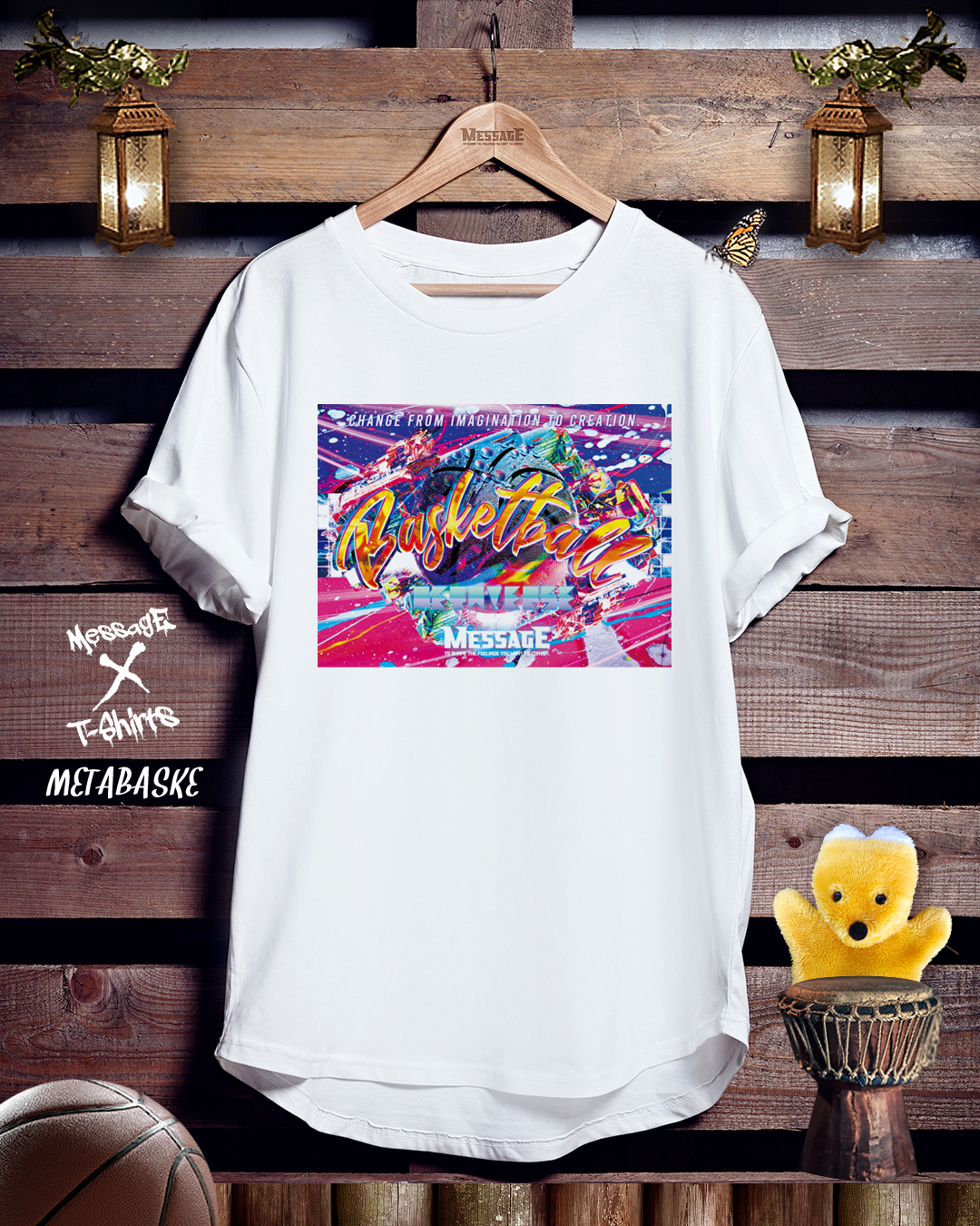 バスケットボールTシャツ「METABASKE」