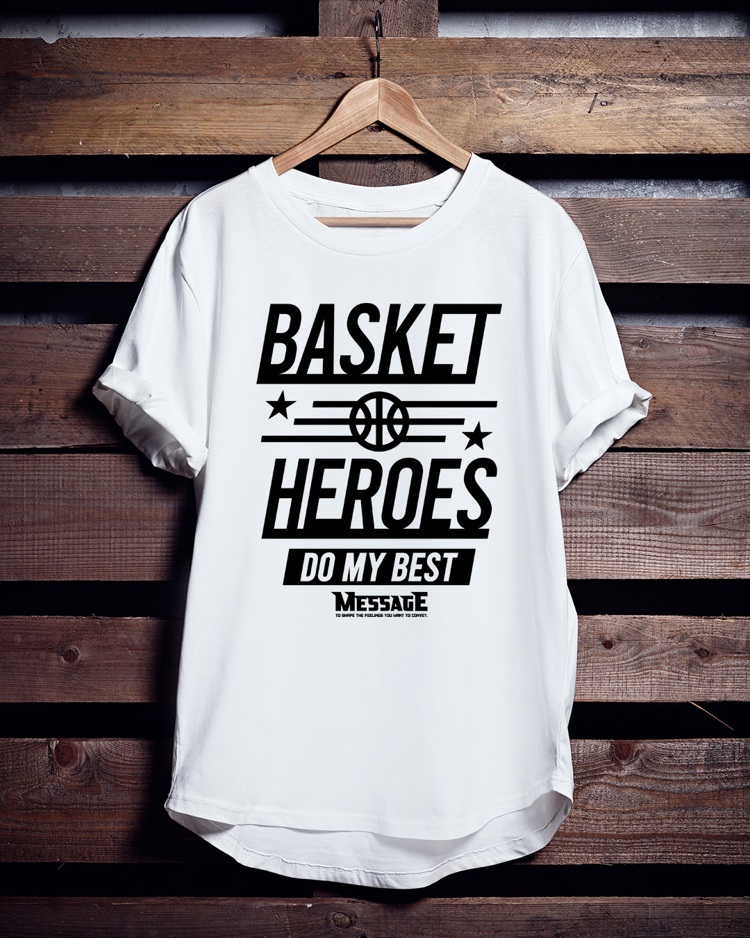 バスケTシャツ「BAKSET HEROES」
