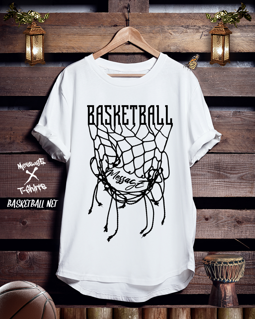 バスケットボールTシャツ「BASKETBALL NET」
