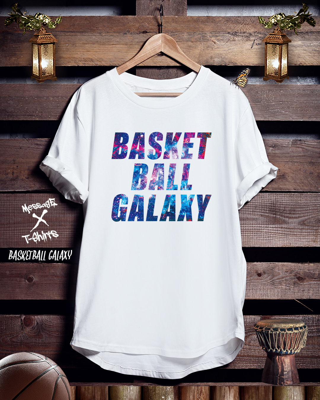 バスケットボールTシャツ「BASKETBALL GALAXY」