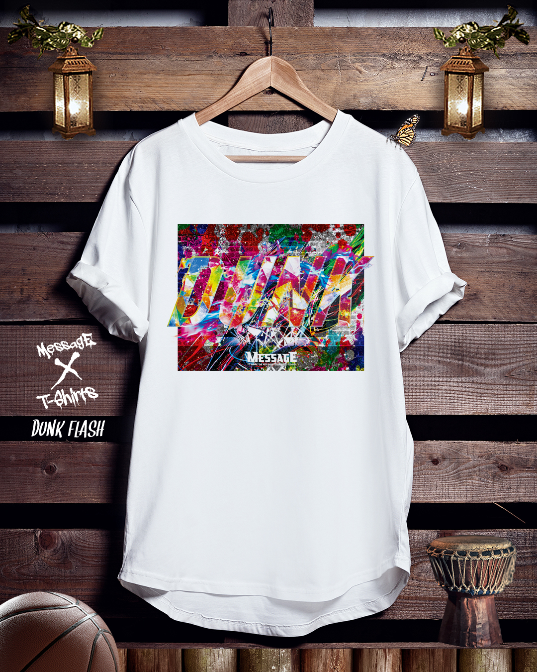 バスケットボールTシャツ「DUNK FLASH」