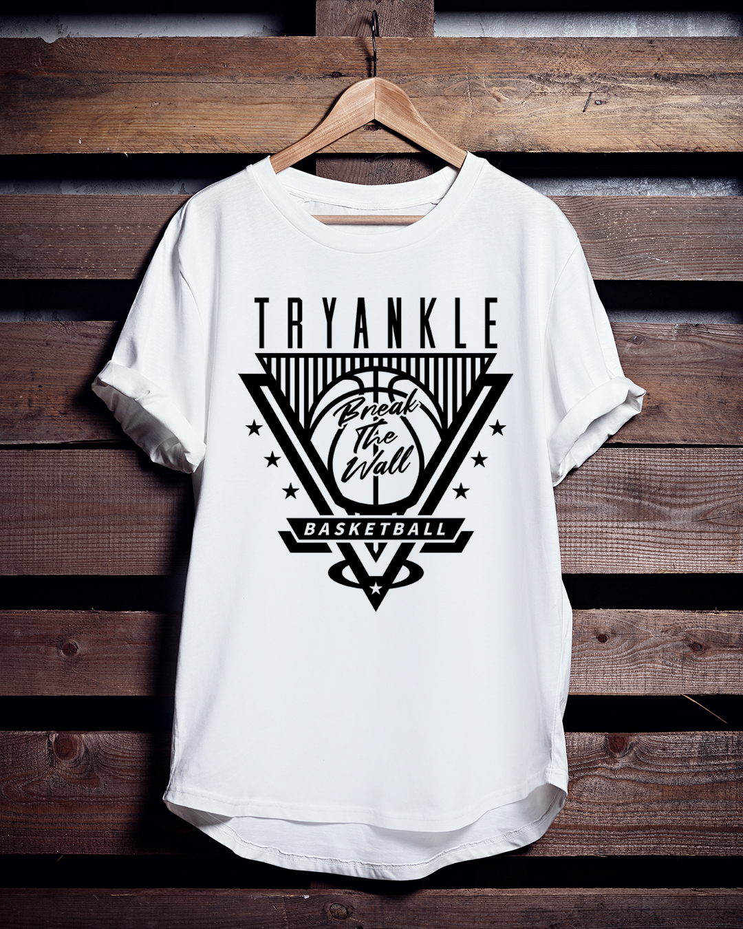 バスケTシャツ「TRYANKLE」