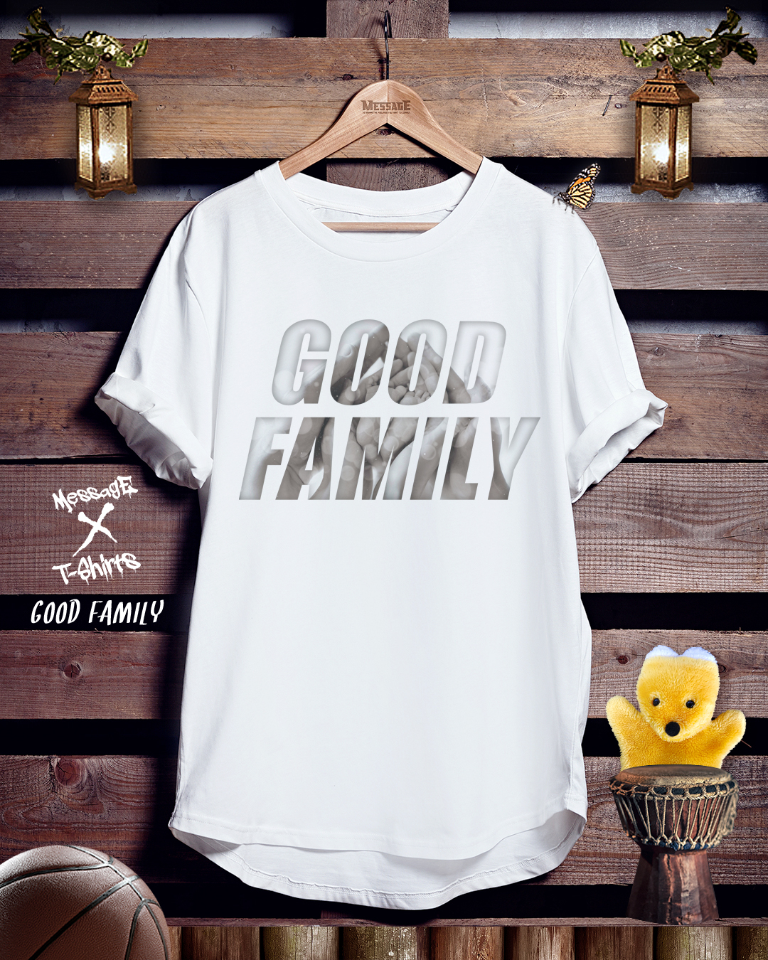 ファミリーメッセージTシャツ「GOOD FAMILY」