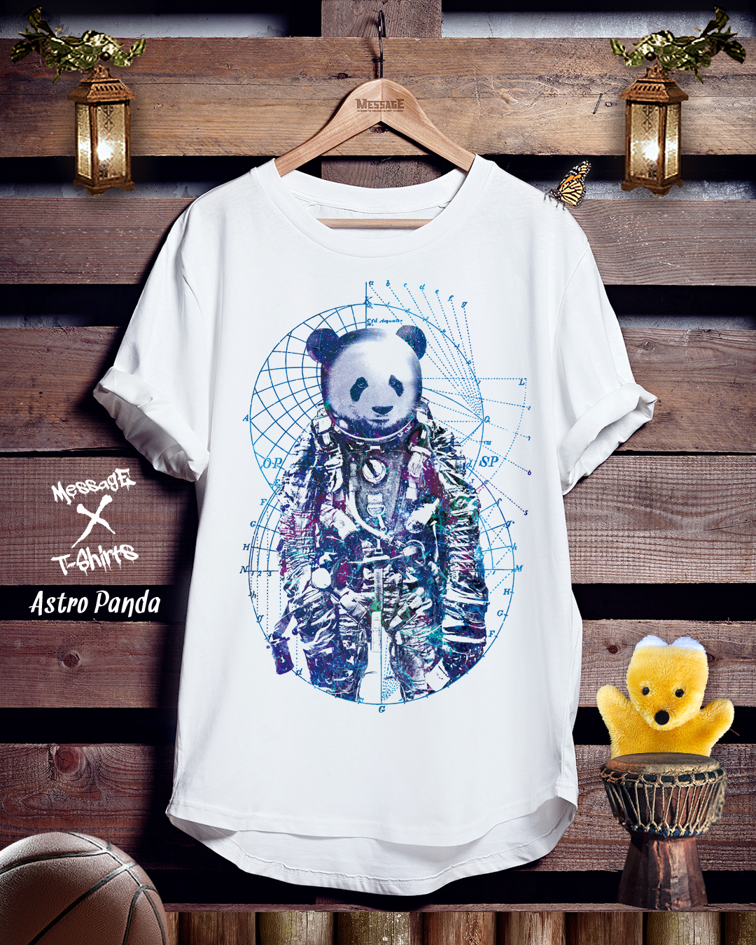 宇宙飛行士パンダTシャツ「Astro Panda｣