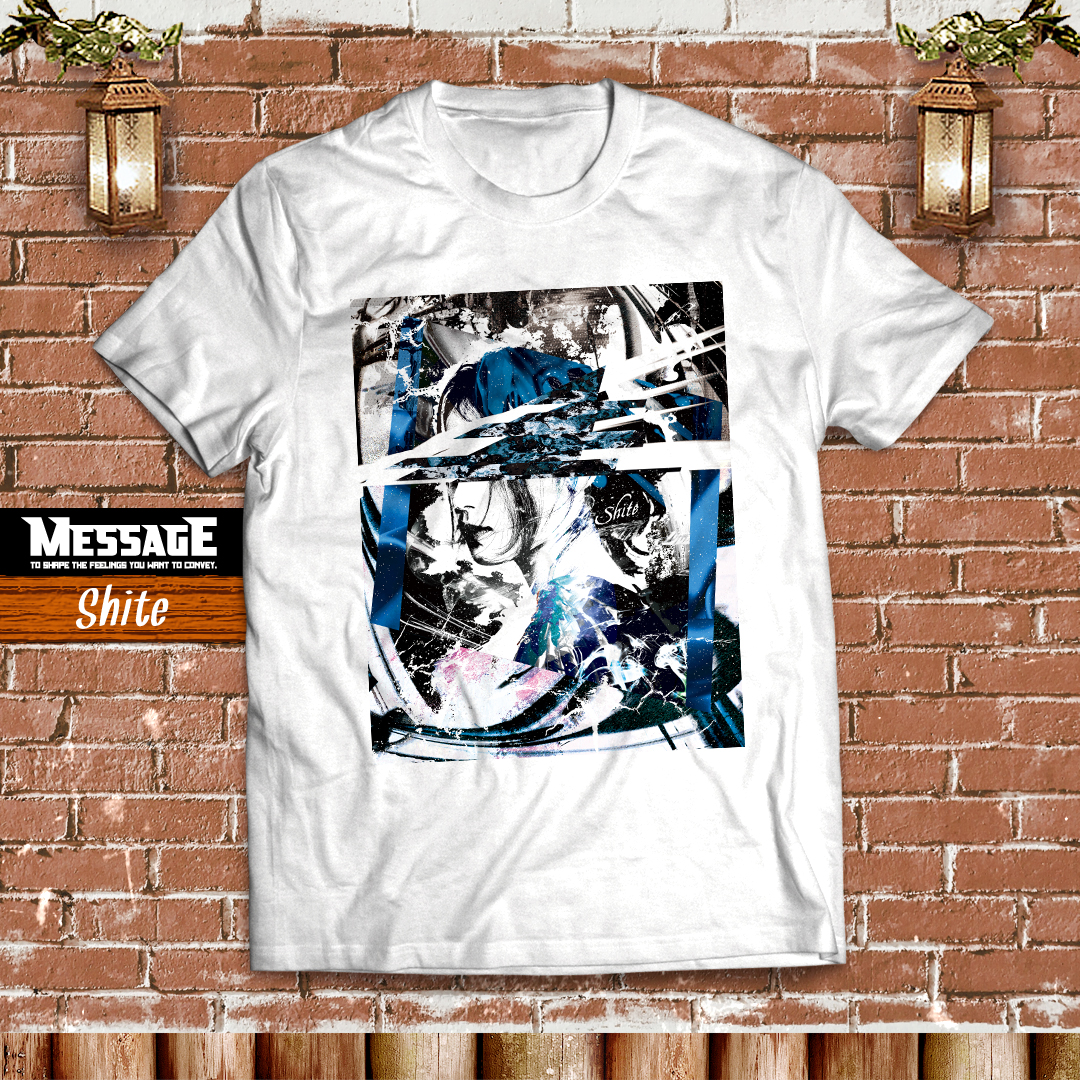 グラフィックアートTシャツ「Shite」