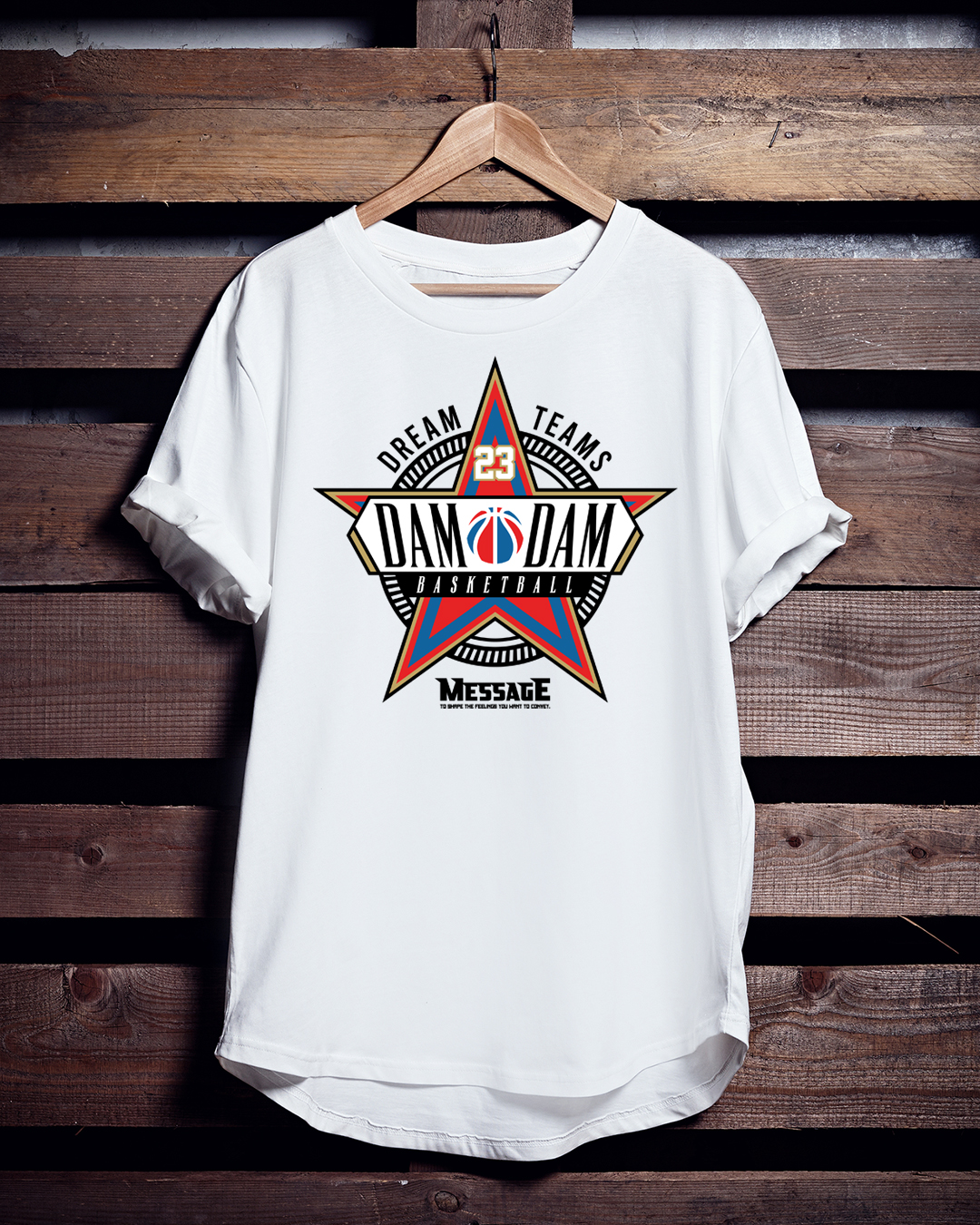 バスケTシャツ「DAM☆DAM HANDLING」