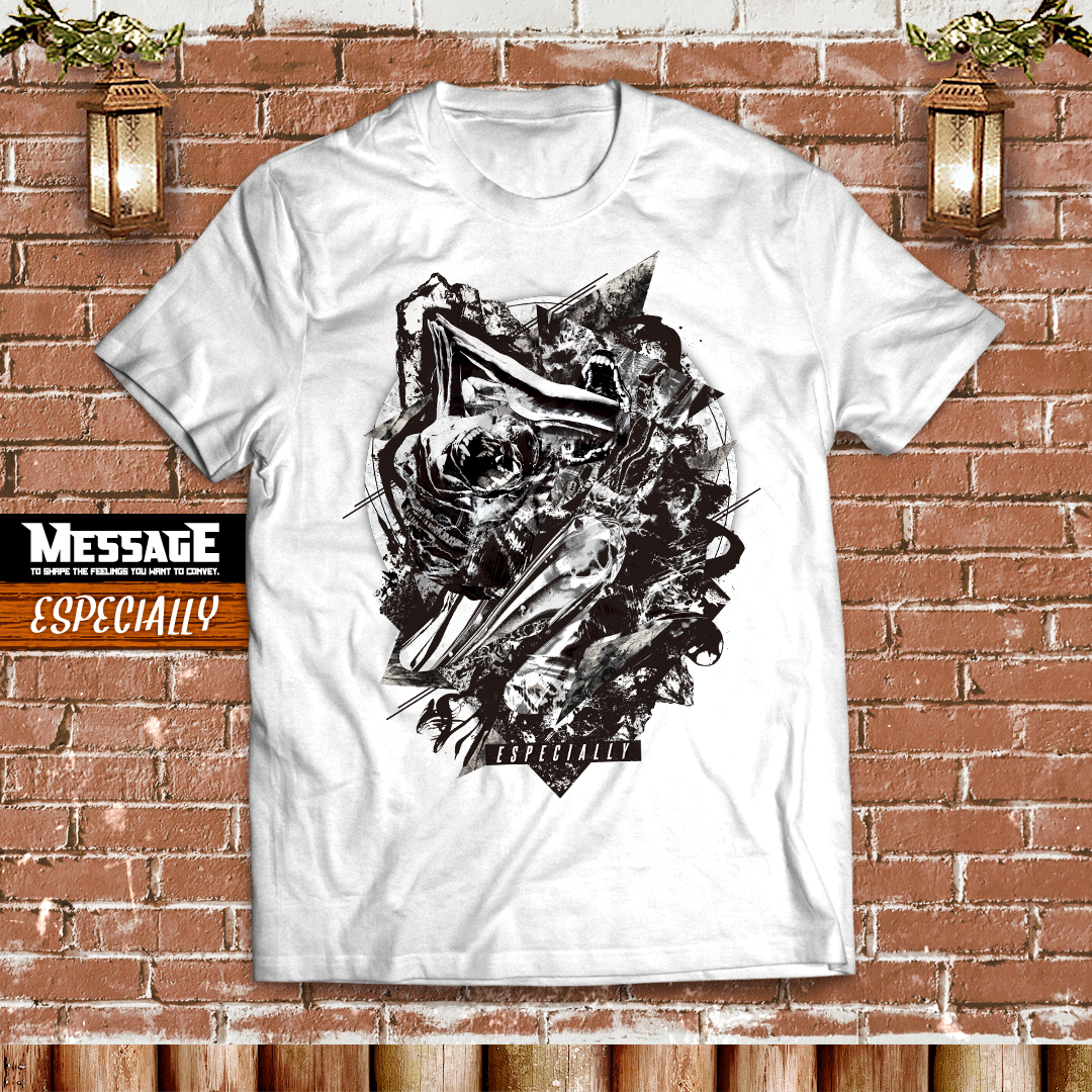 グラフィックアートTシャツ「ESPECIALLY」