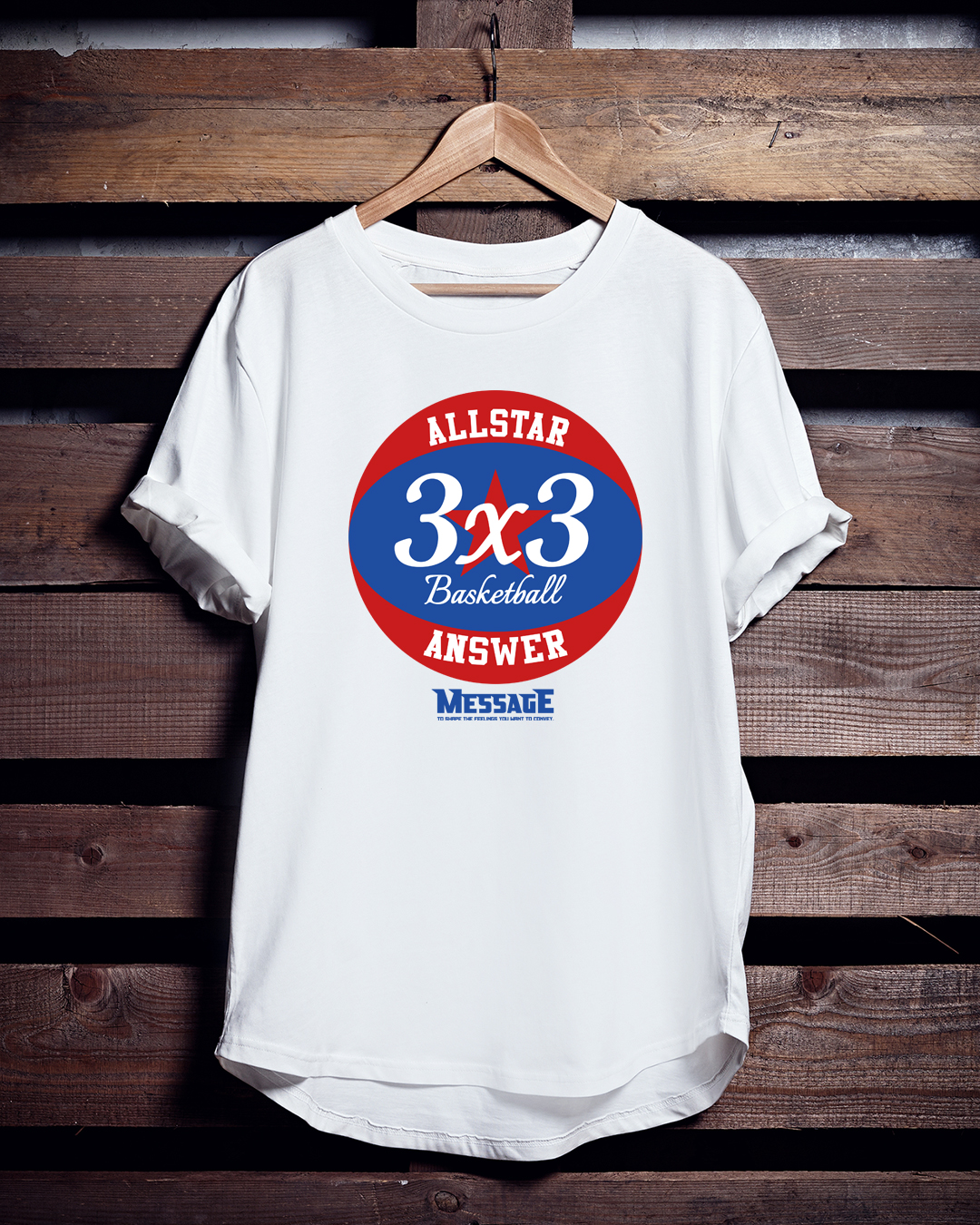 バスケTシャツ「3x3 ANSWER」