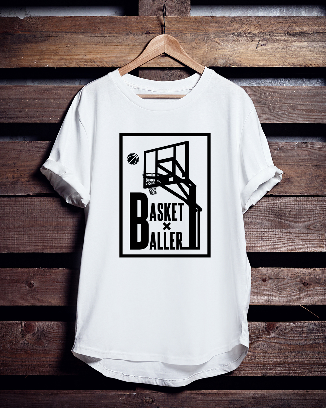 バスケTシャツ「BASKET×BALLER」