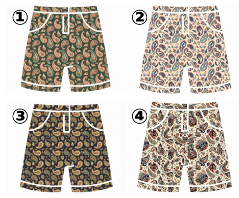 「店舗限定アイテム！柄ショーツのデザインはどれが良い？」