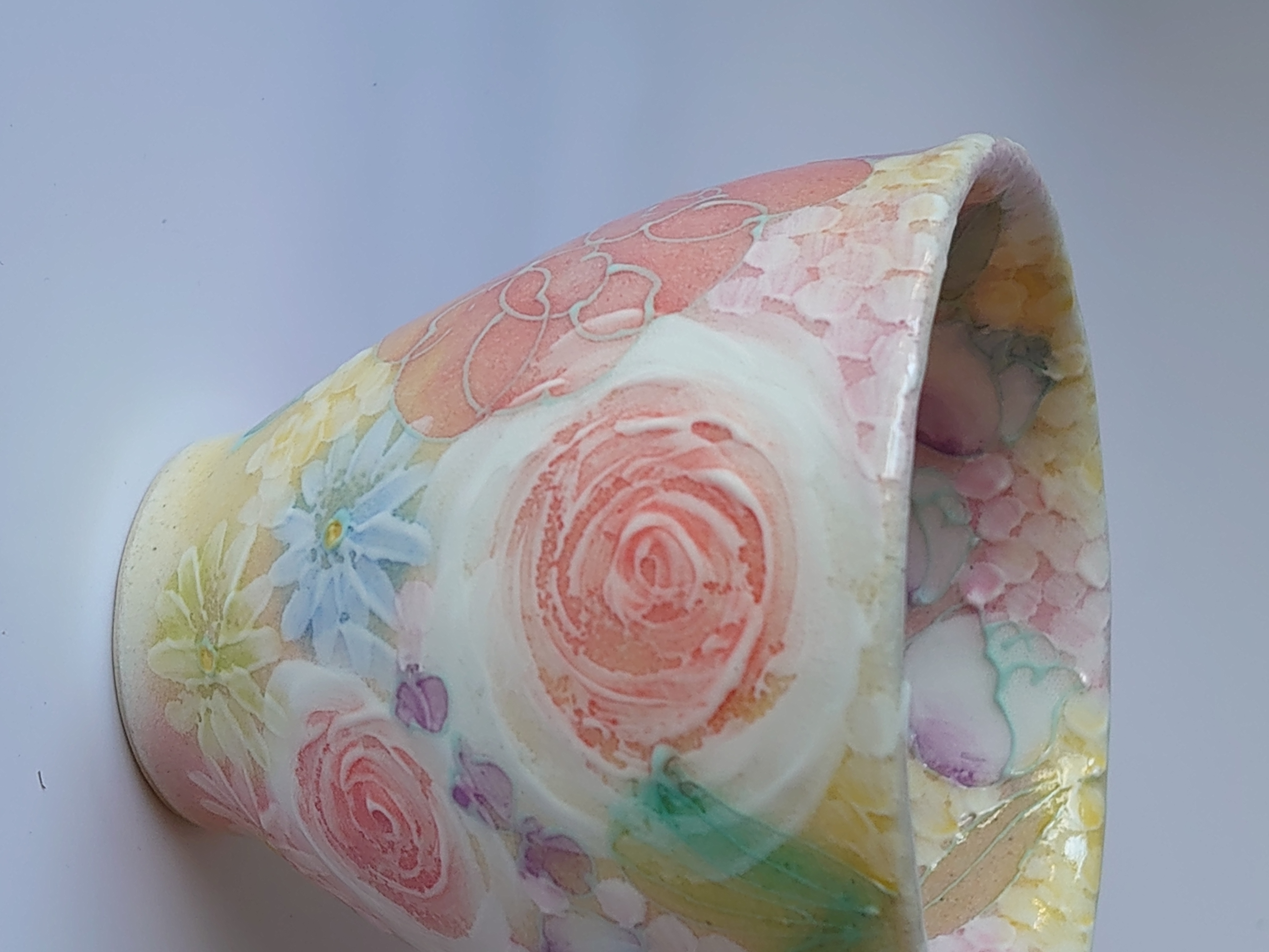 工房ゆずりは綺麗で繊細な花柄の平安雅花女性に大人気の器　ラッピングカード無料　在庫有即本日出荷可能