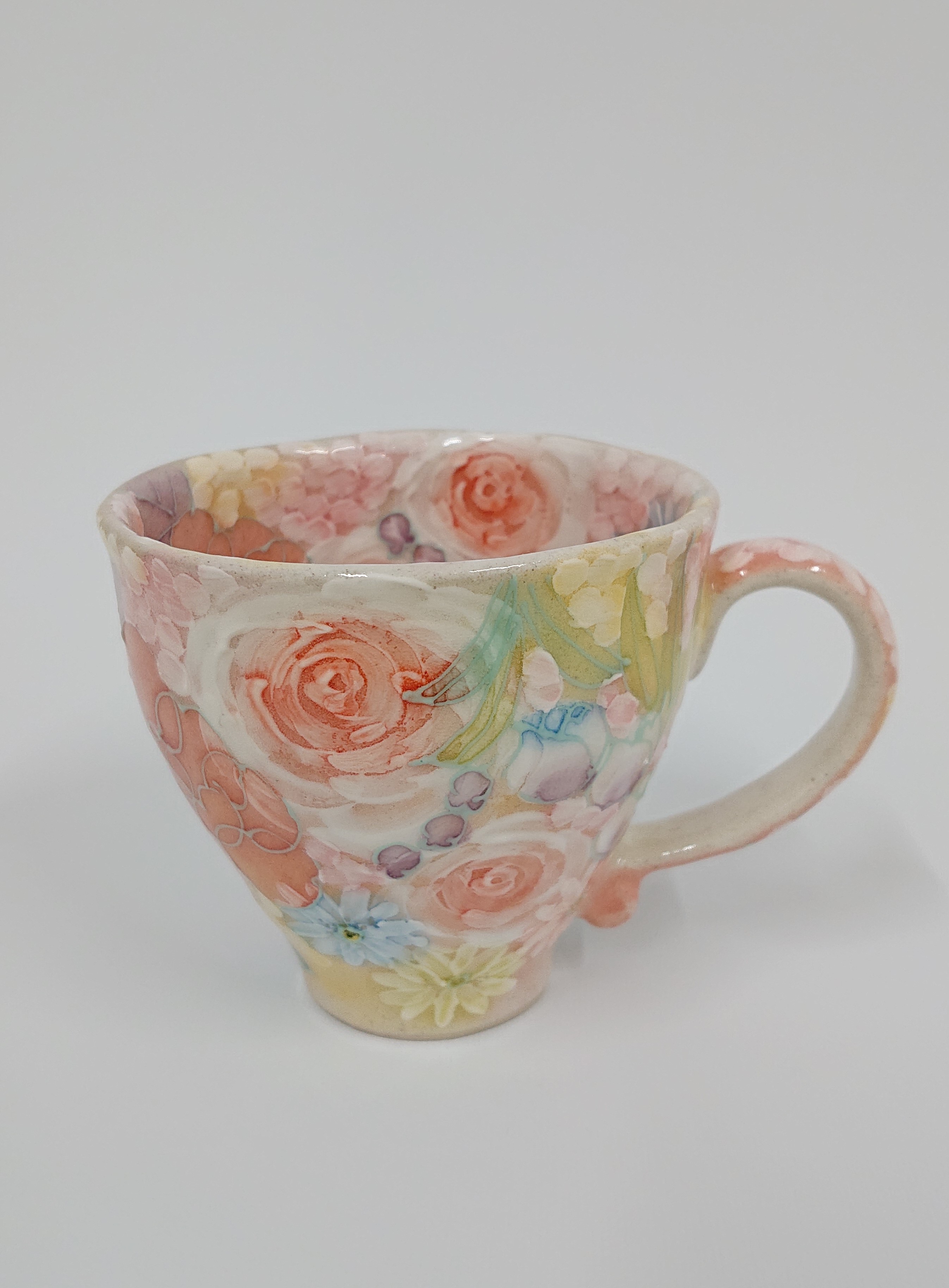 工房ゆずりはカップ母の日の贈り物におすすめ平安雅花マグカップ47040