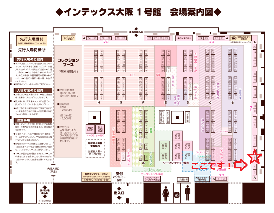 アイドール大阪での展示、販売、予約について