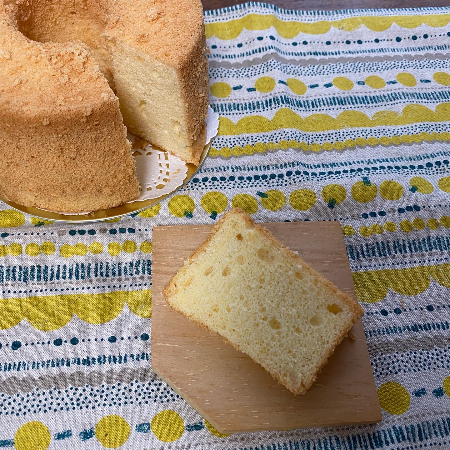 tea timeはゆずシフォンと一緒に