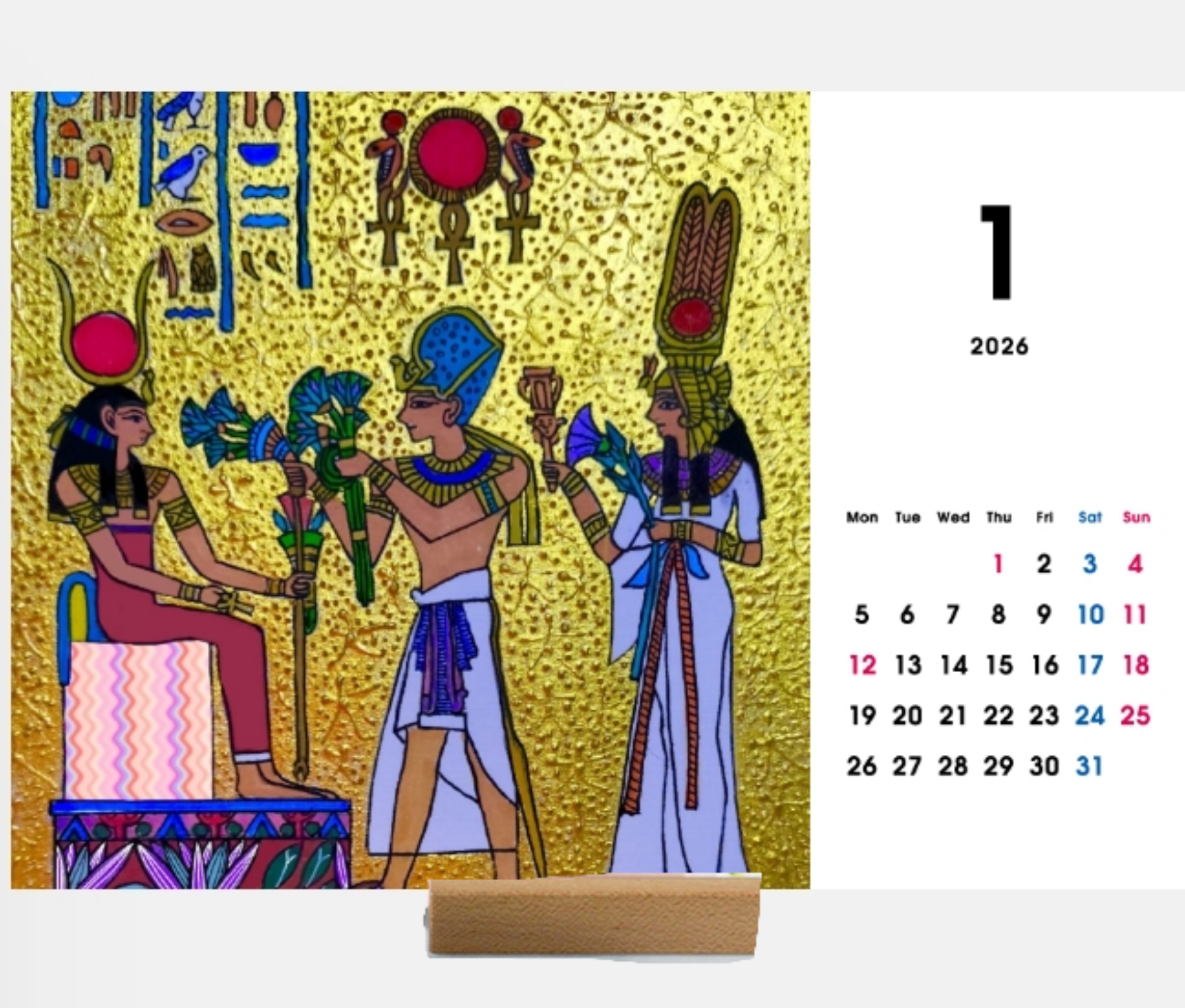 2026年エジプト卓上カレンダー販売