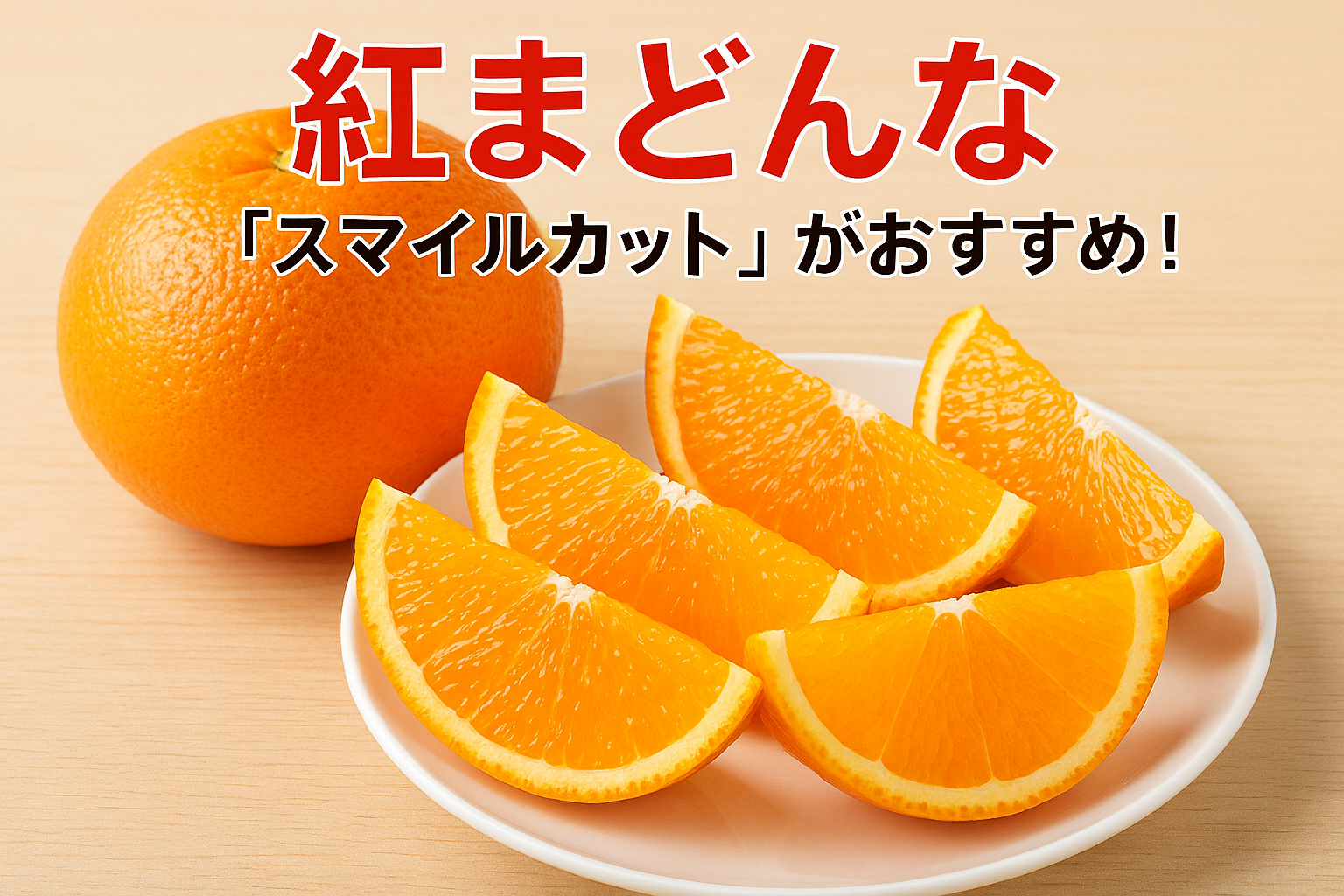 手でむく?包丁でカットする?「紅まどんな」のおすすめの食べ方を愛媛のみかんのプロが徹底解説!